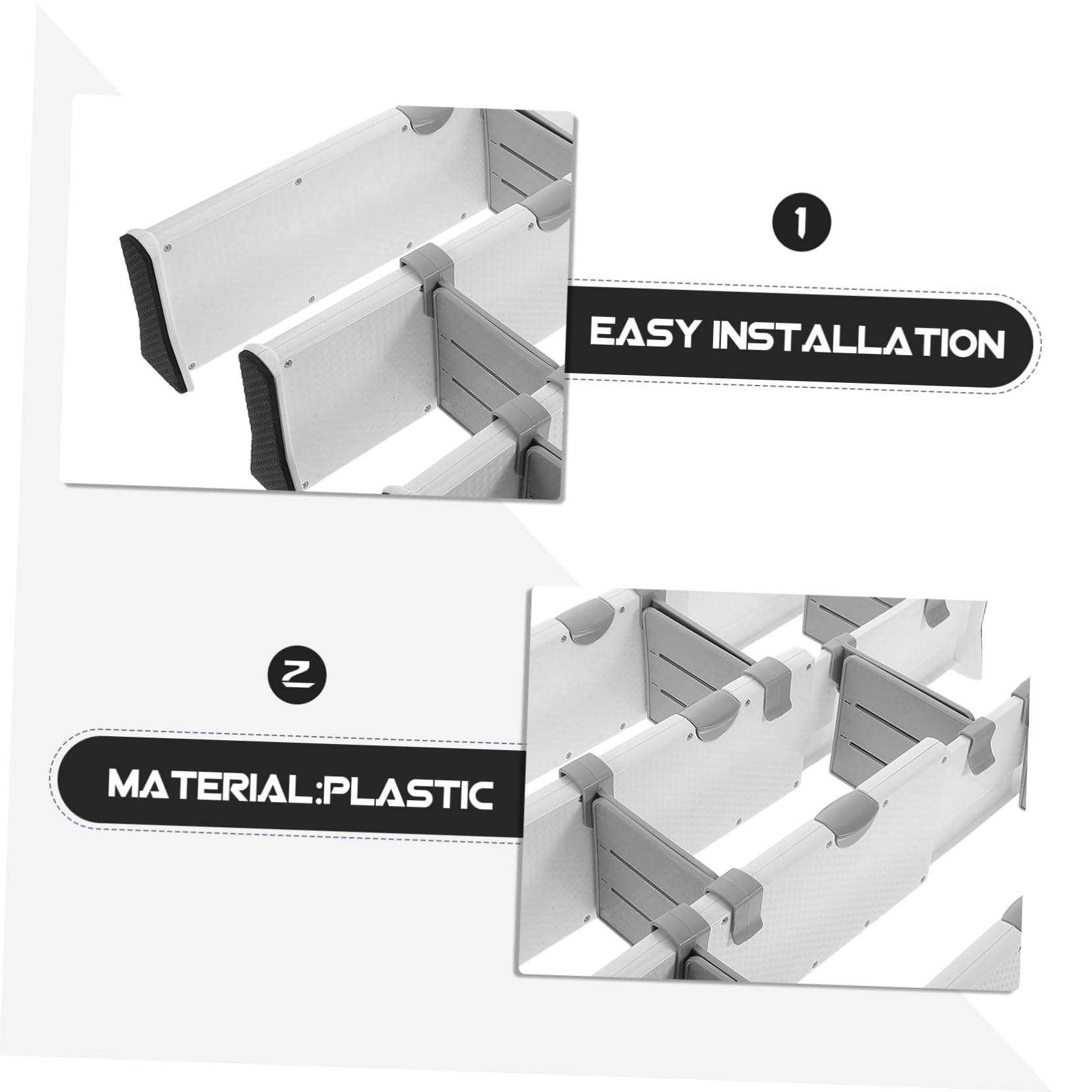 Homoyoyo Divisores De Ajustables Organizador De Almacenamiento Diy Para Ropa Cubiertos Cocina Baño Dormitorio Oficina Divisor