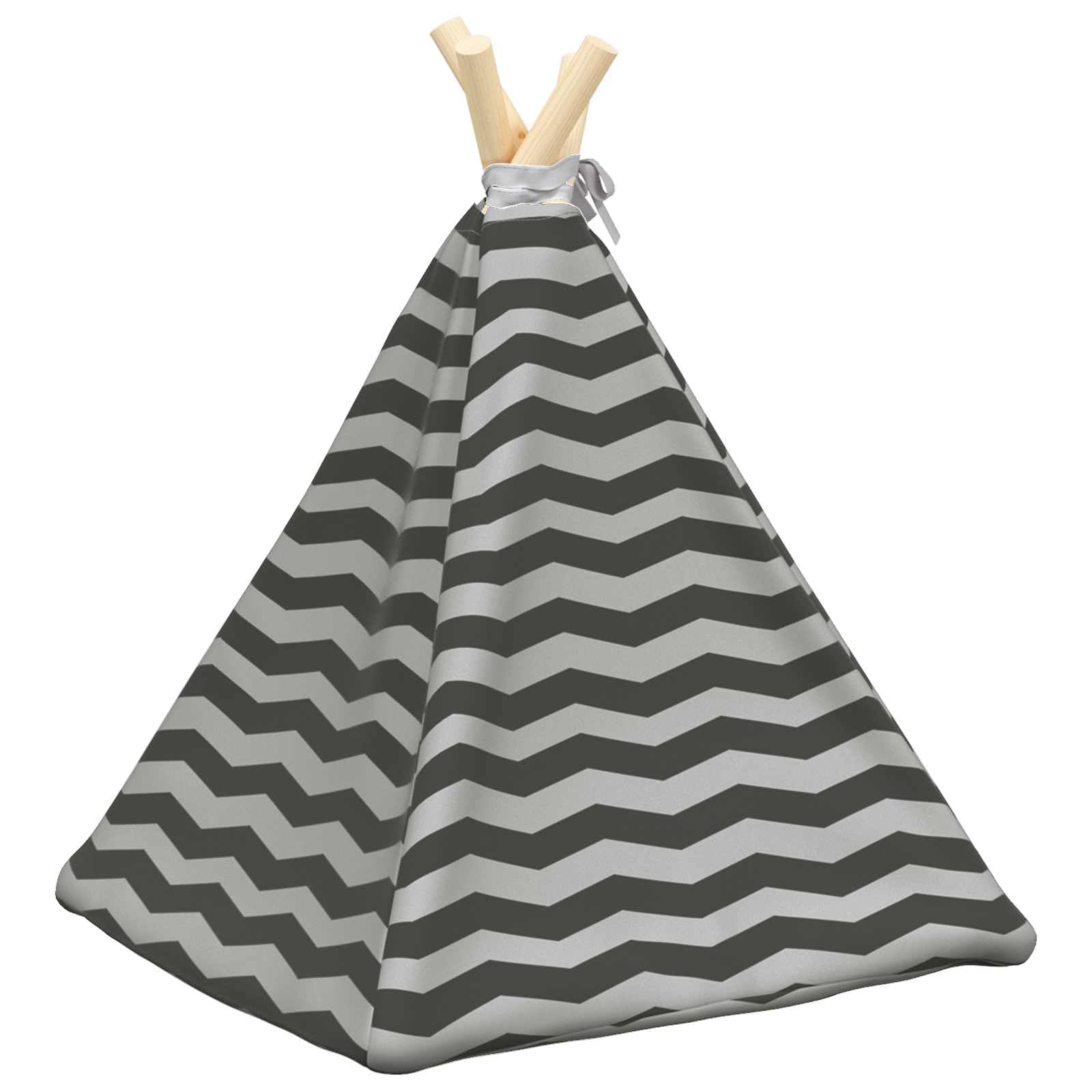 Tipi pour animal de compagnie avec coussin blanc gris 40 x 40 x 50 cm polyester avec coussin tente douillette pour chat chien lavable confortable et doux idéal comme panier et cachette