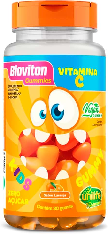 Gummy Kids Vitamina C Unilife 30 gomas Laranja