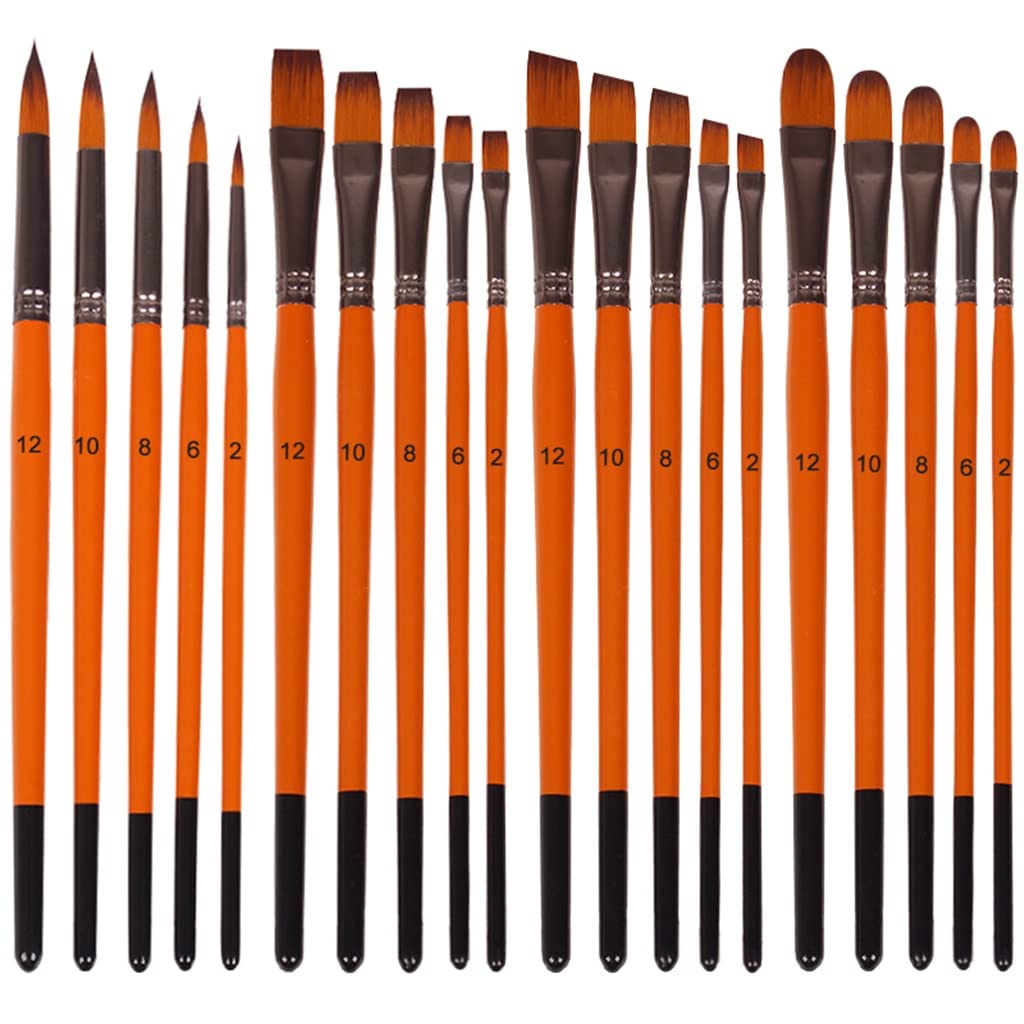 5 Teile/Satz Öl Pinsel Set Nylon Haar Acryl Farben malerei Pinsel DIY Aquarell Stift für Künstler Maler Anfänger