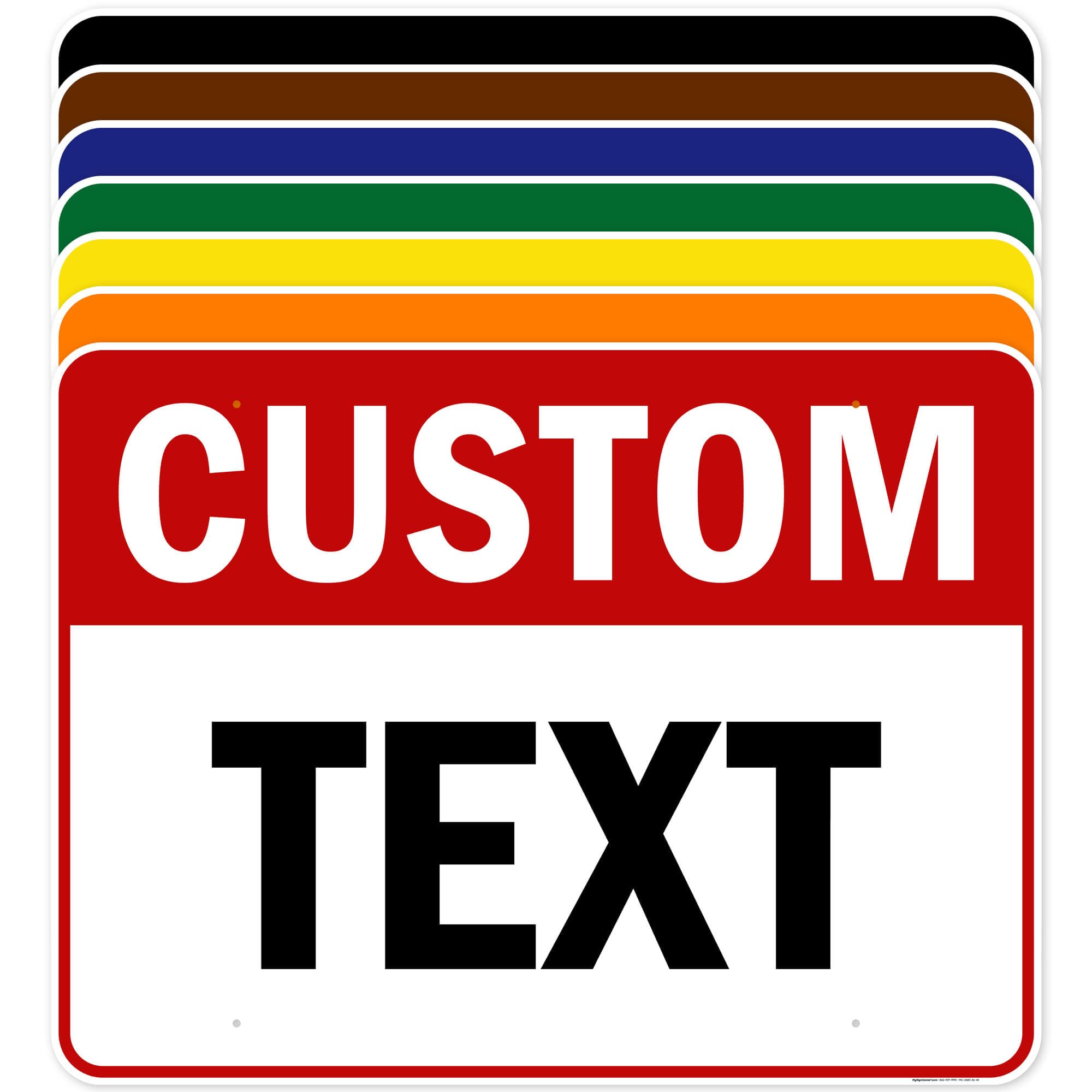 Custom Sign, Custom Sign for Business, Indoor/Outdoor use. 36x48 Inches, Rust Free DiBound, Fade Resistant, Made in USA by My Sign Center (Header)