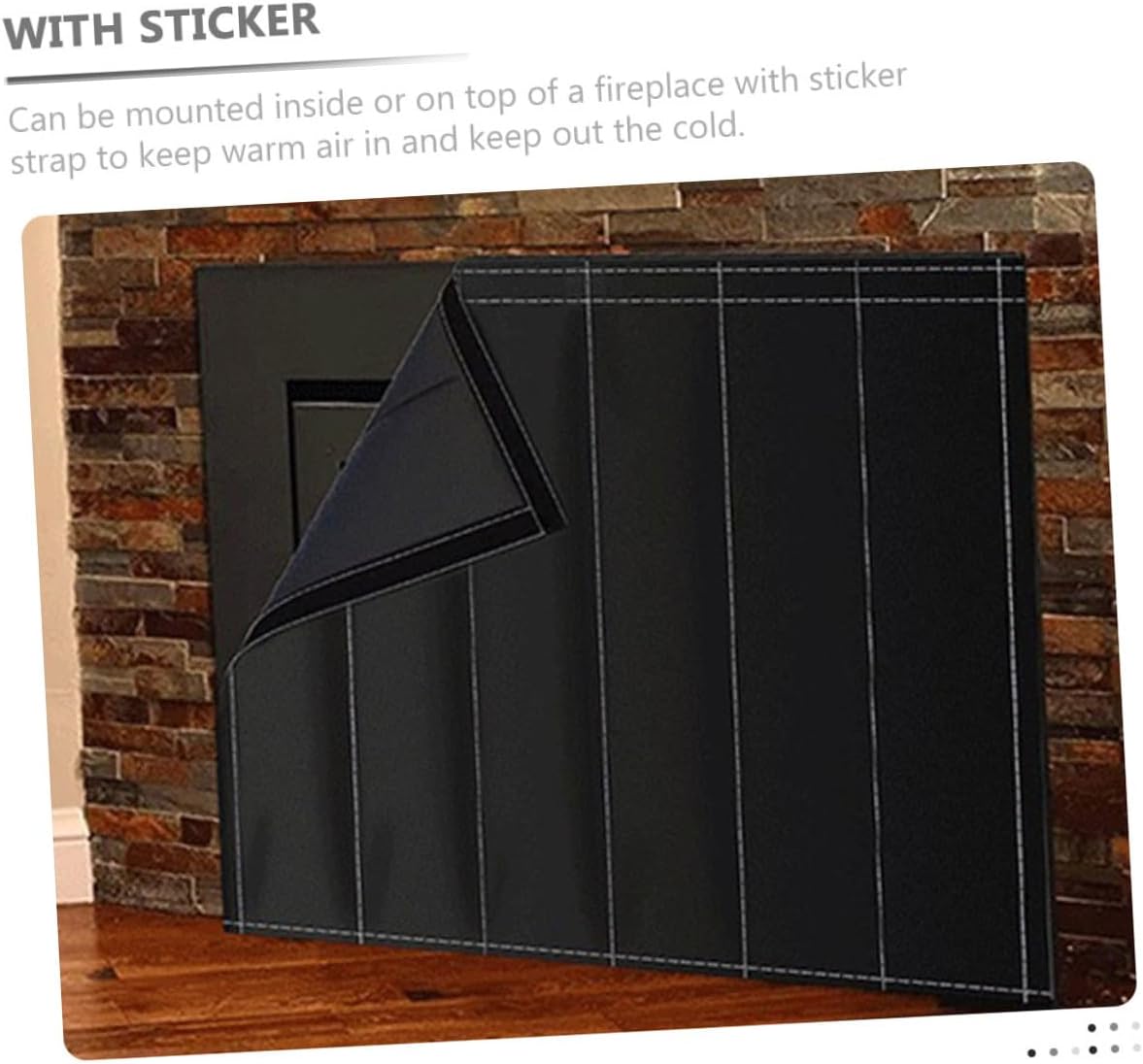 ERINGOGO Professional Fireplace Draft Cover Blanket 39x32, Windproof Indoor Fireplace Barrier, Heat Insulation Fire Screen Stopper for Home Stove and Hearth