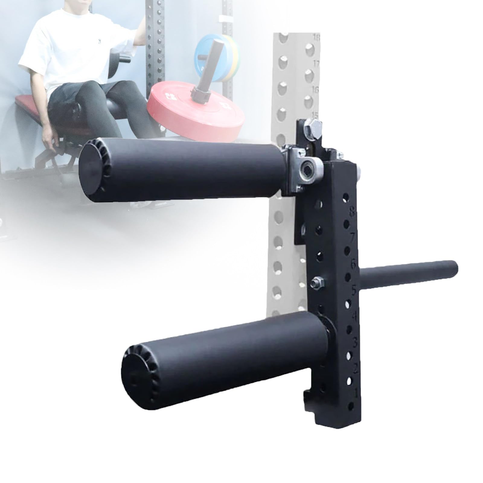 Máquina de extensión y rizo de piernas sentadas ajustables, equipo de ejercicio de piernas resistente para gimnasio en casa, entrenamiento de cuádruples y isquiotibiales