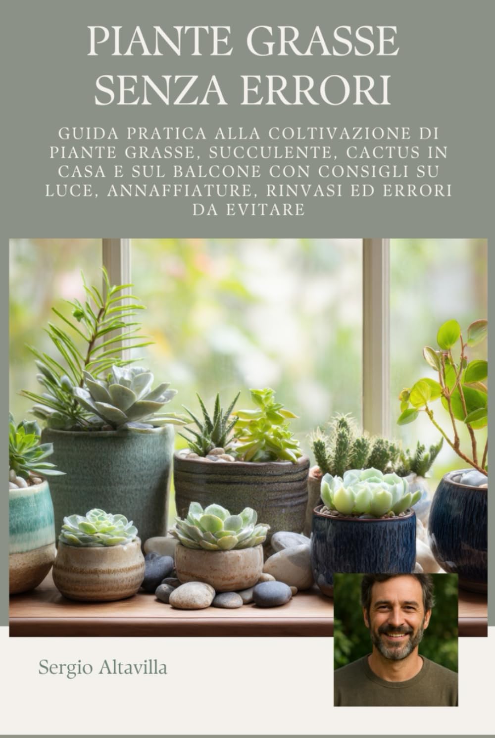PIANTE GRASSE SENZA ERRORI: Guida pratica alla coltivazione di piante grasse, succulente e cactus in casa e sul balcone, con consigli su luce, annaffiature, rinvasi ed errori da evitare
