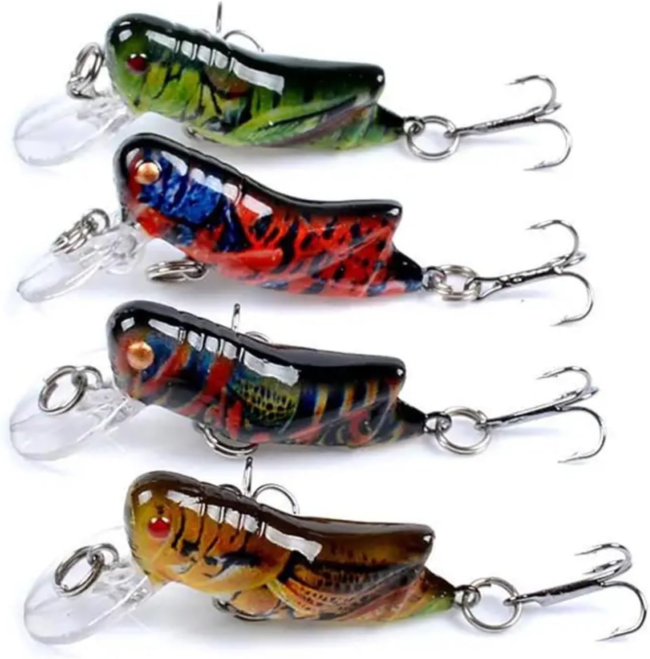 Luya Bait Insect Grasshopper Bionic Bait Painted Plastic Hard Bait Fake Bait Special Bait Fishing Artificial Accessories Wholes (Size : 07)