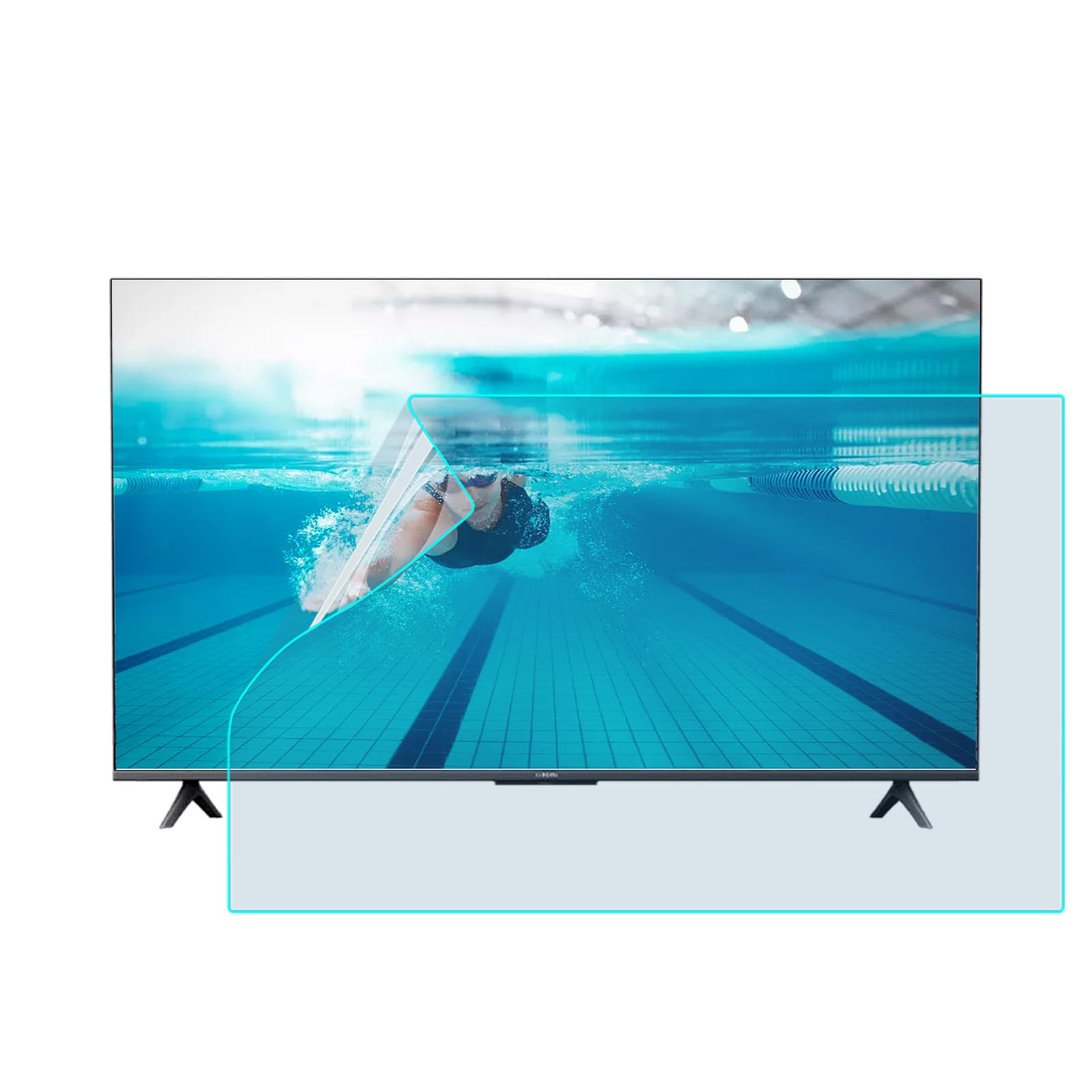 Generisch 32-75 Zoll Anti Glare Film TV Bildschirm,PET Blue Light Cut Schutzfolie/Anti Kratz Schutzfolie,LCD-LED-Display-Schutzfolie Für Innen/Außen TV-Monitor (55”(1221 * 689mm))