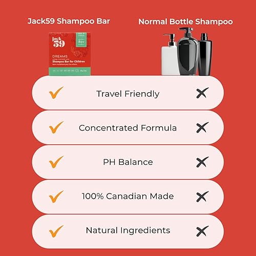 Miniatura 4 de Jack59 Barra de champú para niños  Sueños  Crema de naranja  Vegano  pH equilibrado  Sin gluten  Sin crueldad  Sin sulfatos  Sin parabenos  Más de