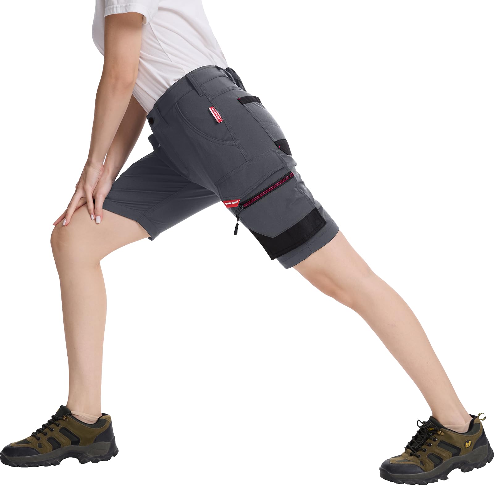 WORK IDEA Short de Travail Stretch pour Femme - Coupe ajustée - Élégance résistante pour Les Plus Hautes
