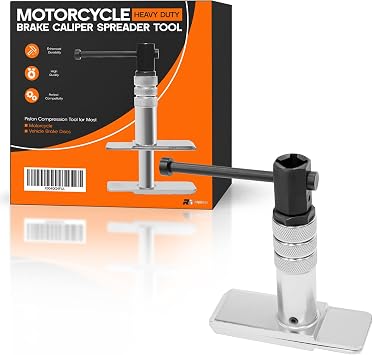 Rogierra Heavy Duty Motorcycle Brake Caliper Spreader Tool Piston Compression Tool for Most Motorcycle & Vehicle Brake Discs Compatible with Hydraulic Disc Brake Systems