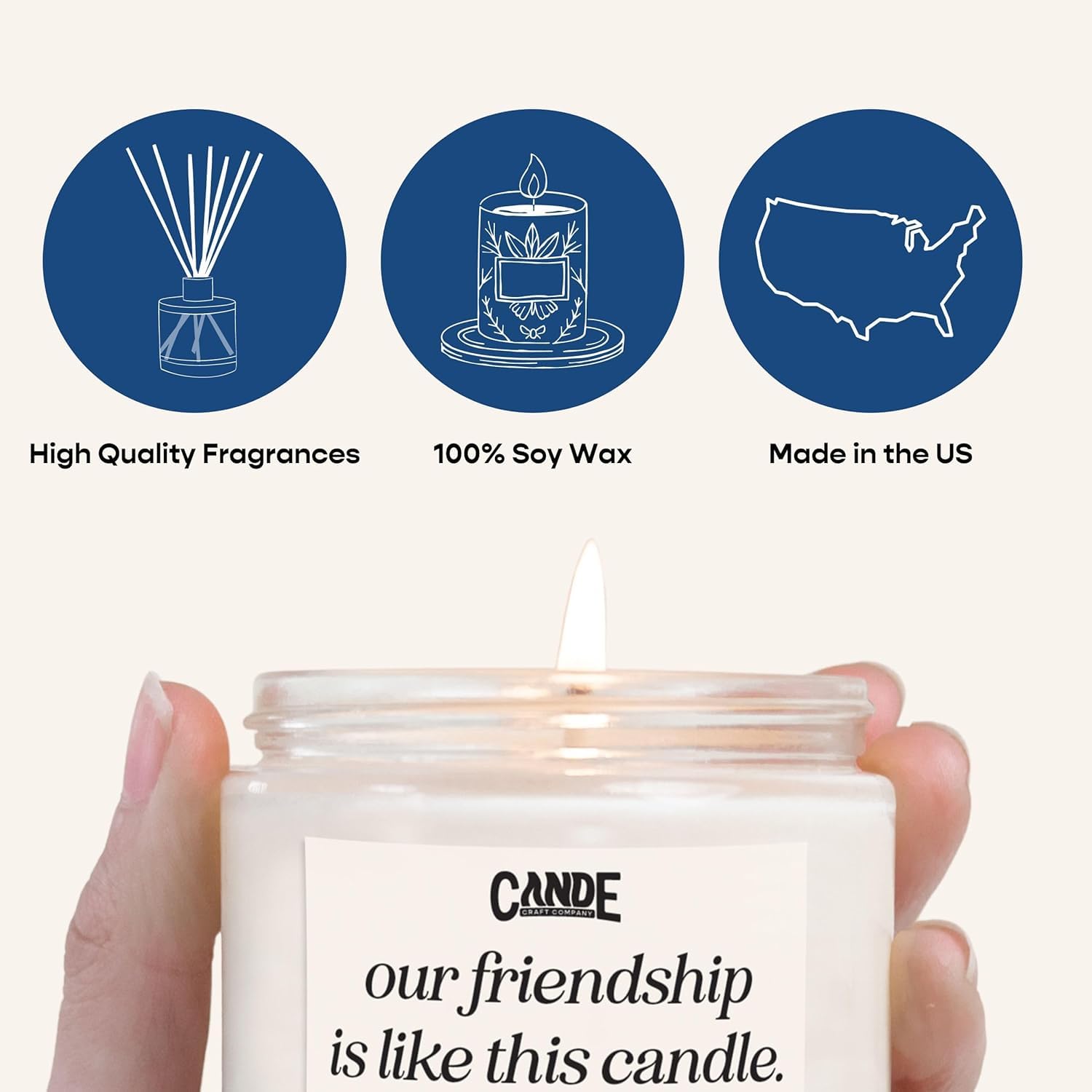 CE Craft - Smells Like A Bears Win Candle - Football Themed Candle, Gift for Dad, Gift for Son, Chicago Gift, Chicago Themed Candle, Gift for Him (Birthday Cake)