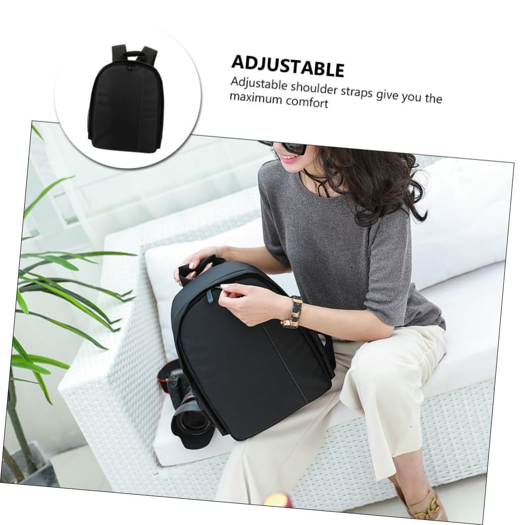 VALICLUD Zaino per Fotocamera Dslr Spugna Antiurto, Borsa Portaoggetti Portatile Tasche Laterali per Accessori, Adatto per Viaggi, Escursionismo e Uso Quotidiano