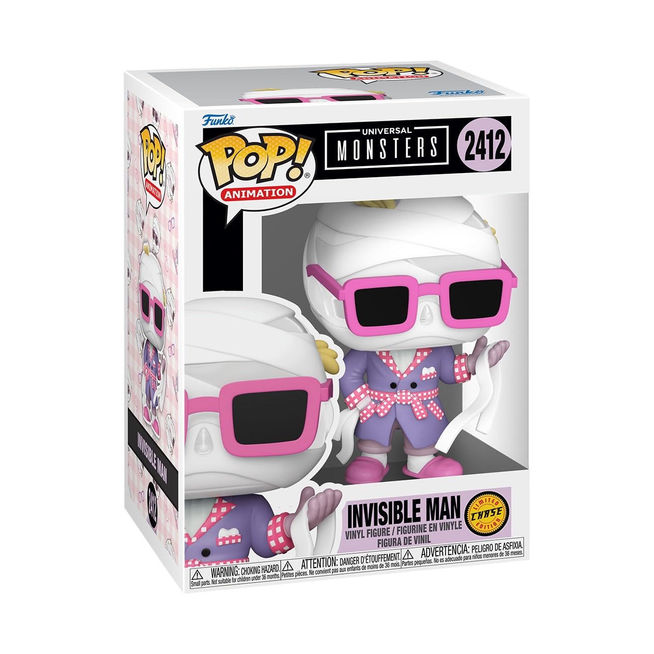Funko POP! Movies: Universal Monsters, Invisible Man, 1 in 6 chance of receiving the rare Chase variant, Styles may vary - Image 3