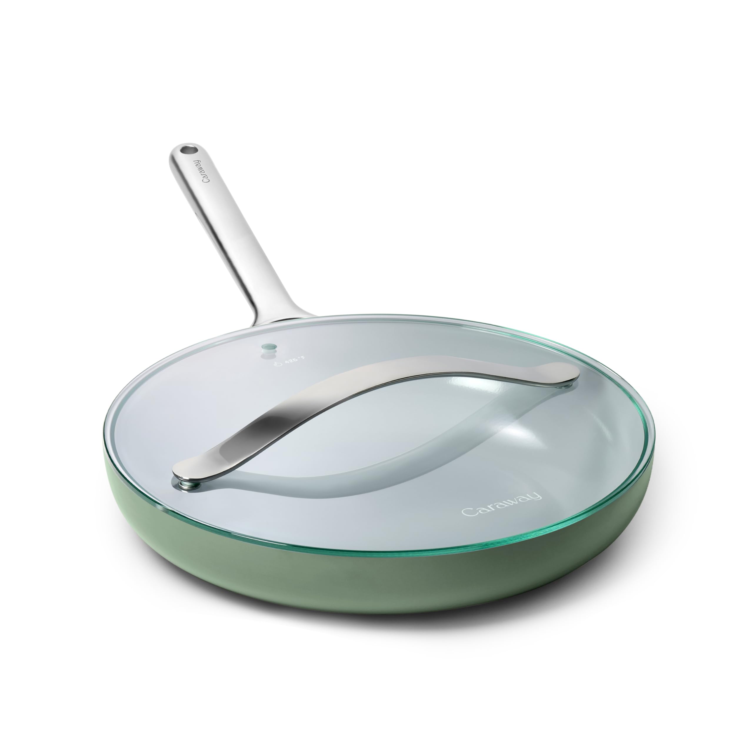 Caraway 12" Non-Stick Ceramic Frying Pan with Glass Lid