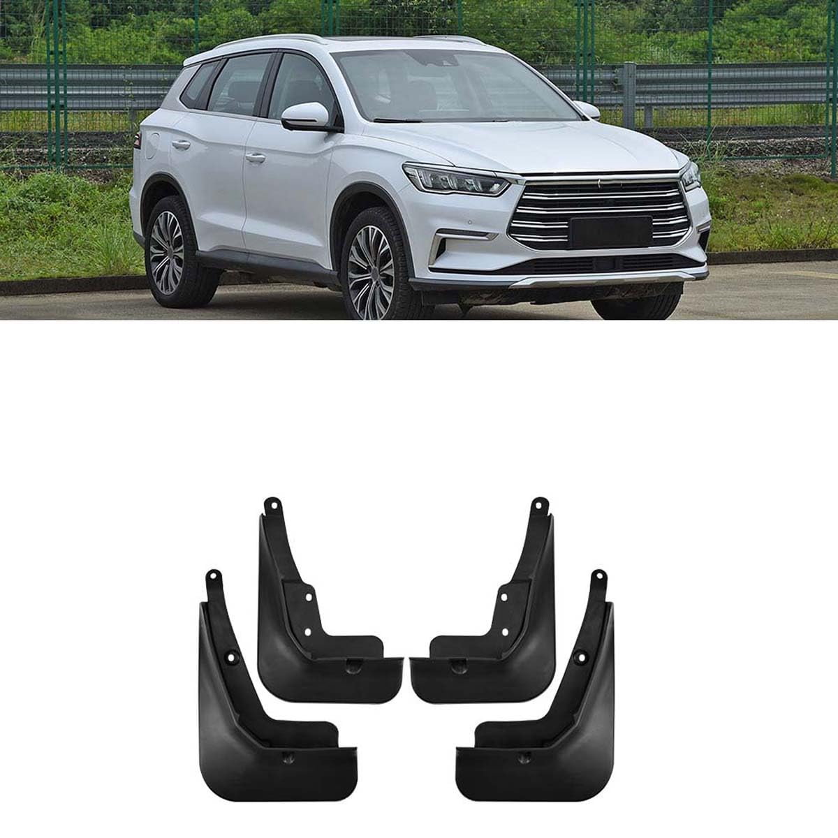 Garde-Boue pour Voiture BYD Qin Pro Évitez les Rayures de Gravillons 2019