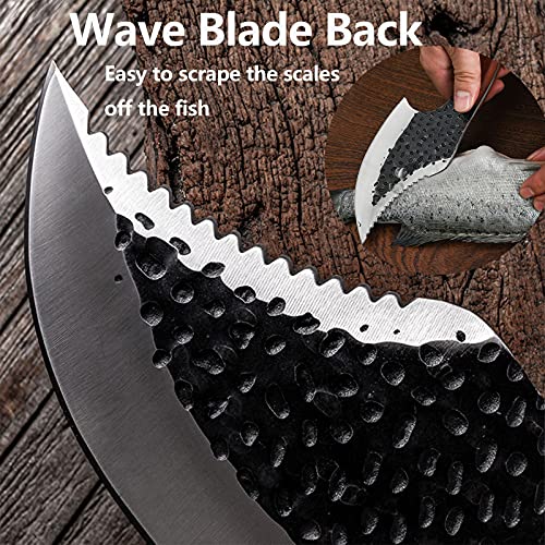 Dragon Riot Meat Cleaver Forged Fillet Knife Boning Knives With Sheath Kitchen Butcher Cutlery Outdoor Camping Chef Knife 5 Inch For Home Bbq #TOP4