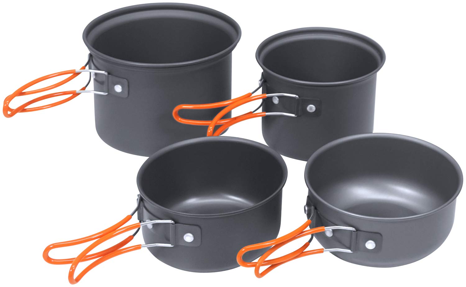 軽量アルミ クッカーセット Amazon.co.jp: ハック アルミ アウトドアクッカーセット 4P HAC2167