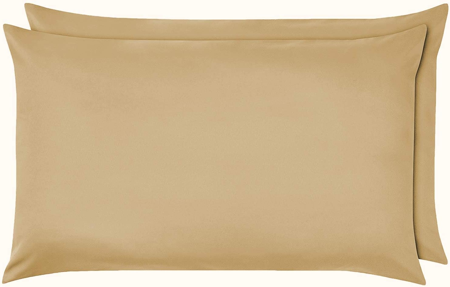 NIYS Luxury Standard Pillowcases Pair (Beige)
