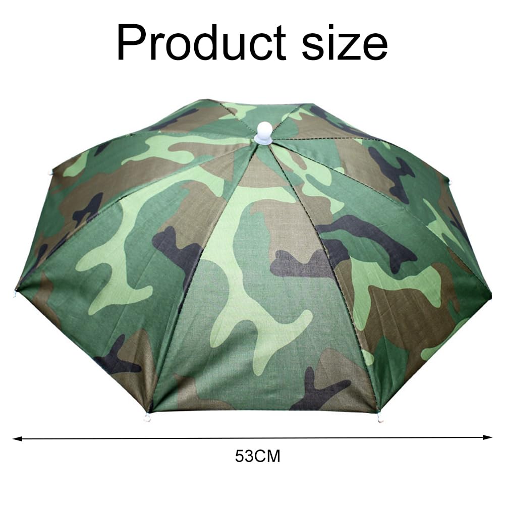 Sombrero Paraguas Plegable para Golf, Ciclismo, Pesca y Jardinería