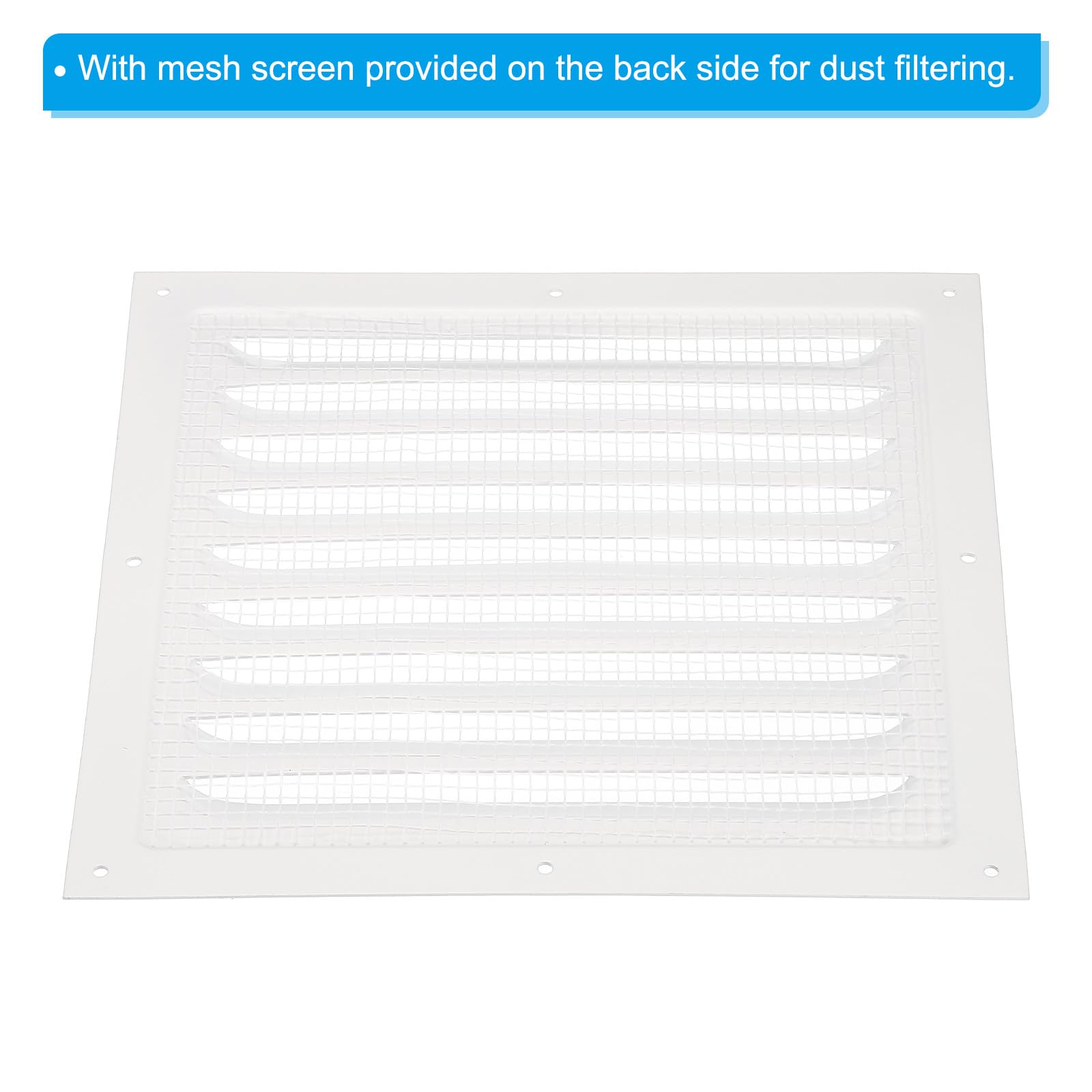 PATIKIL 8"x8" Aluminum Gable Vent - Image 4