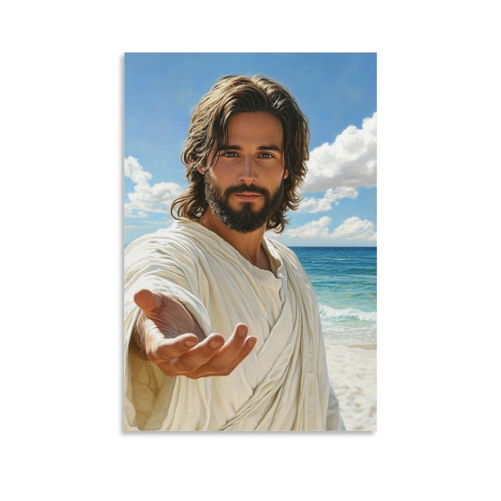 DHBANEIOK Jesus Art - Modern Giclee Canvas Prints Landscape Pictures Artwork Paintings on Canvas Wall Art for Home Office Decorations 08x12inch(20x30cm)