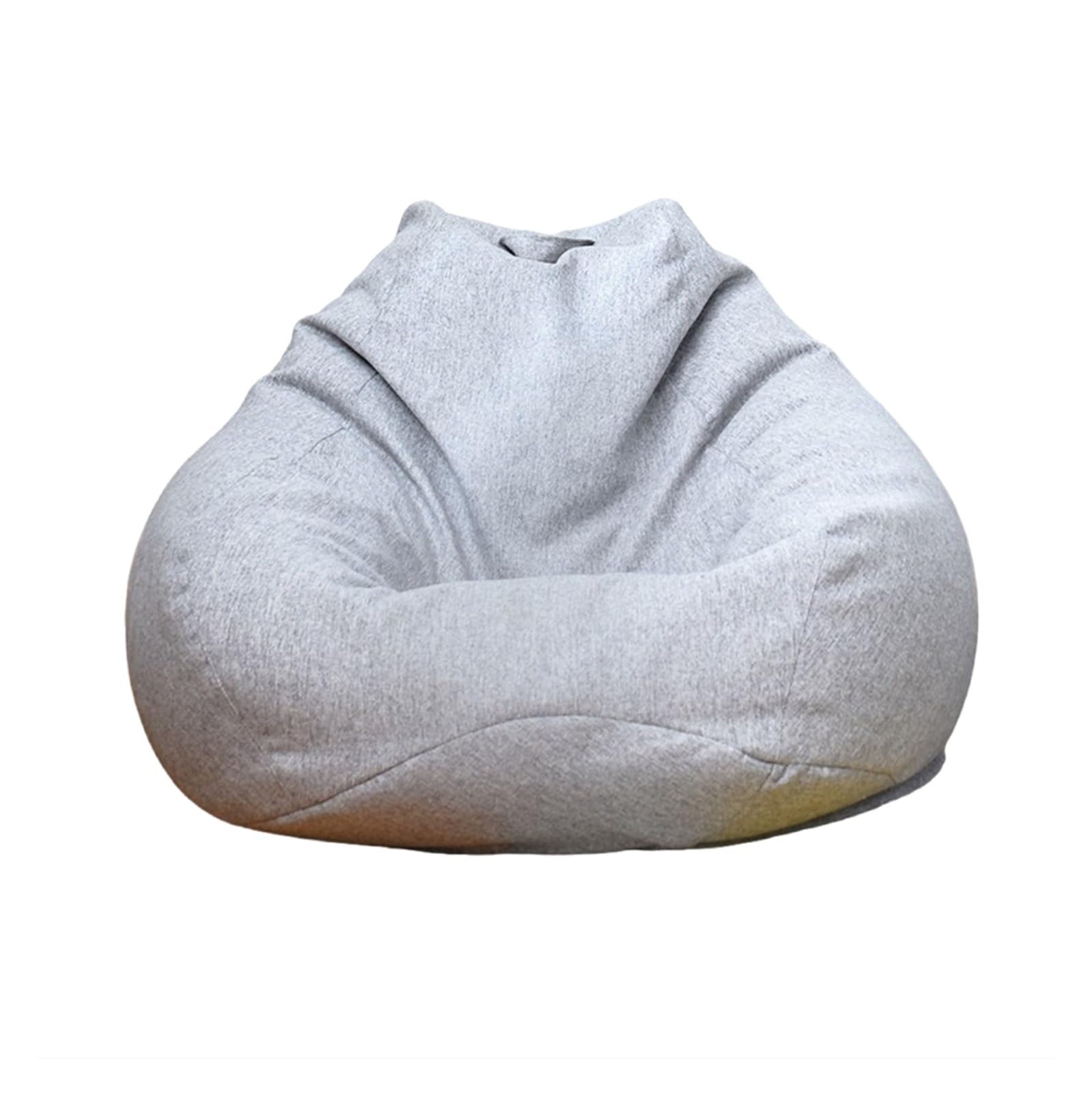 Pokrowiec na worek fasolowy z lnianej bawełny(Light grey,D100cm-cover-adults)