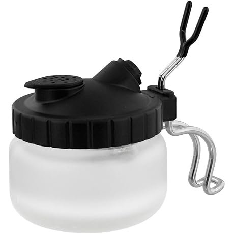 Master Airbrush Deluxe 3-in-1 Cleaning Pot with Holder