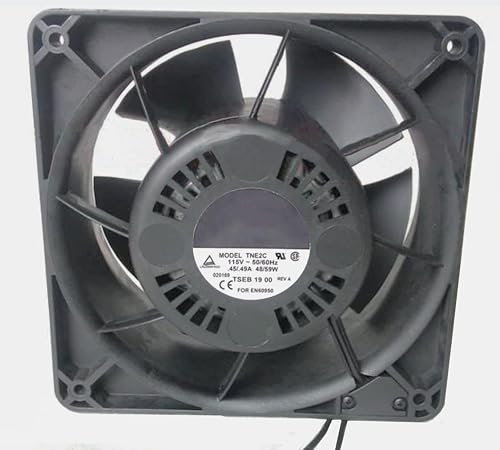 TNE2C 50/60Hz 2-pin (176x176x112mm) 115V 0.45/0.49A 48/59W Axial Cooling Fan