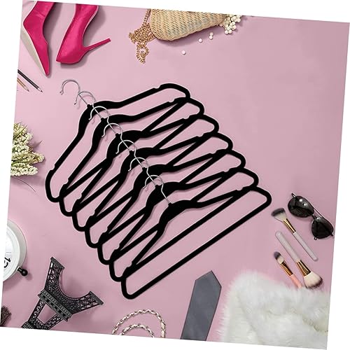 Miniatura 2 de 20pcs Flocking Non- Hanger Pants Rack Hanger Hanger Hanger Closet Hangers Clothes Drying Hanger Standard Hangers Hangers Hangers Metal 28c