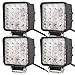 Leetop, faretto da lavoro LED da 12 W, 18 W, 36 W, 72 W, 120 W, 126 W/12 V, 24 V per fuoristrada, SUV UTV ATV, trattore, escavatore, camion, auto, 48W 48.00W 24.00V