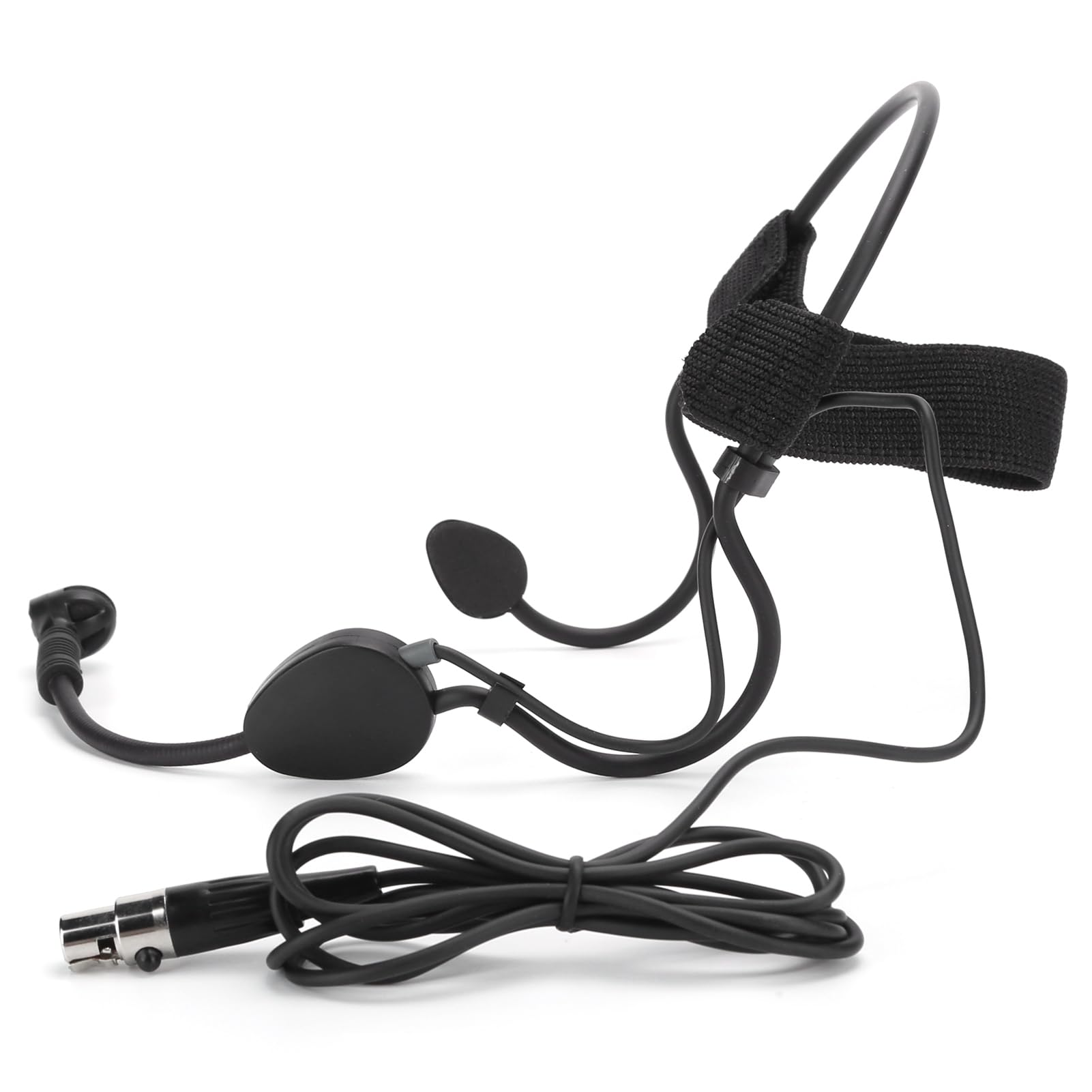 HUSHUI Mini 3 Pins Headset Microphone, Portable Condenser Mic with XLR TA3F Connector, for Teachers Stage Lecturers Wireless Body Pack Transmitter