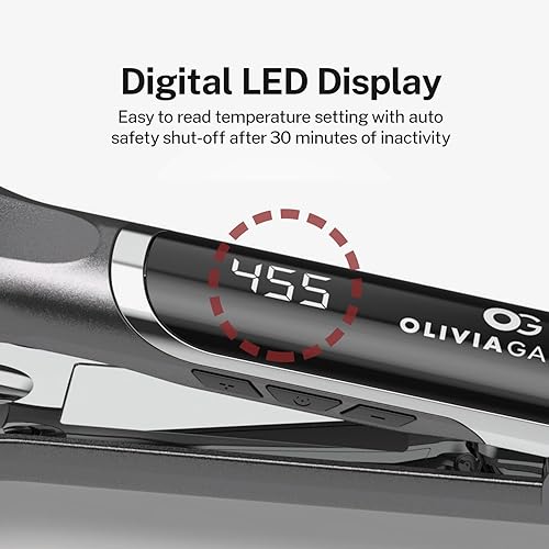 Miniatura 4 de Olivia Garden Titanio  Ion - Plancha plana profesional de titanio de alto rendimiento de 1 pulgada con alfombrilla de calor resistente al calor