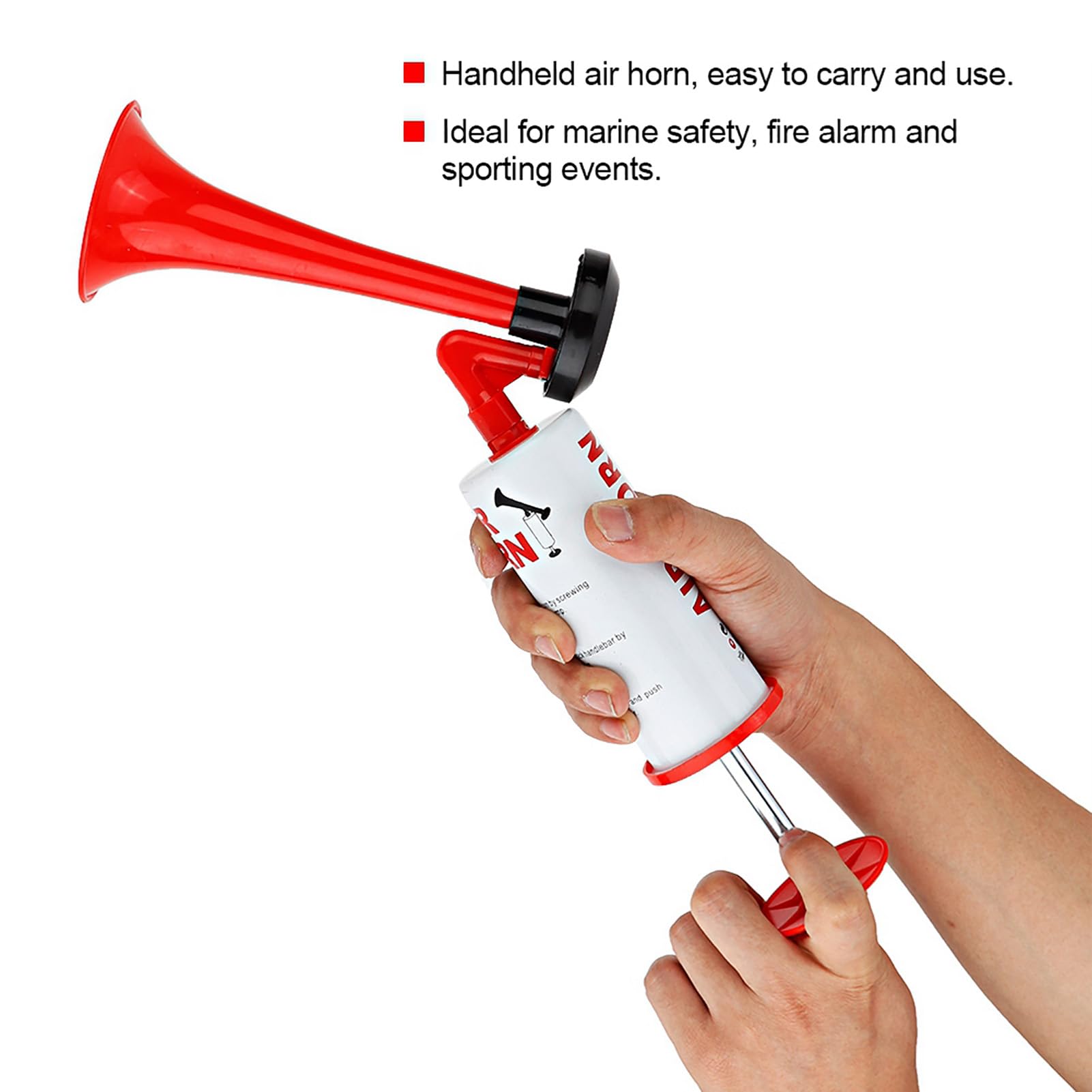 Handheld Air Horn Pump Noise Maker Safety Boat Car Sports Events
