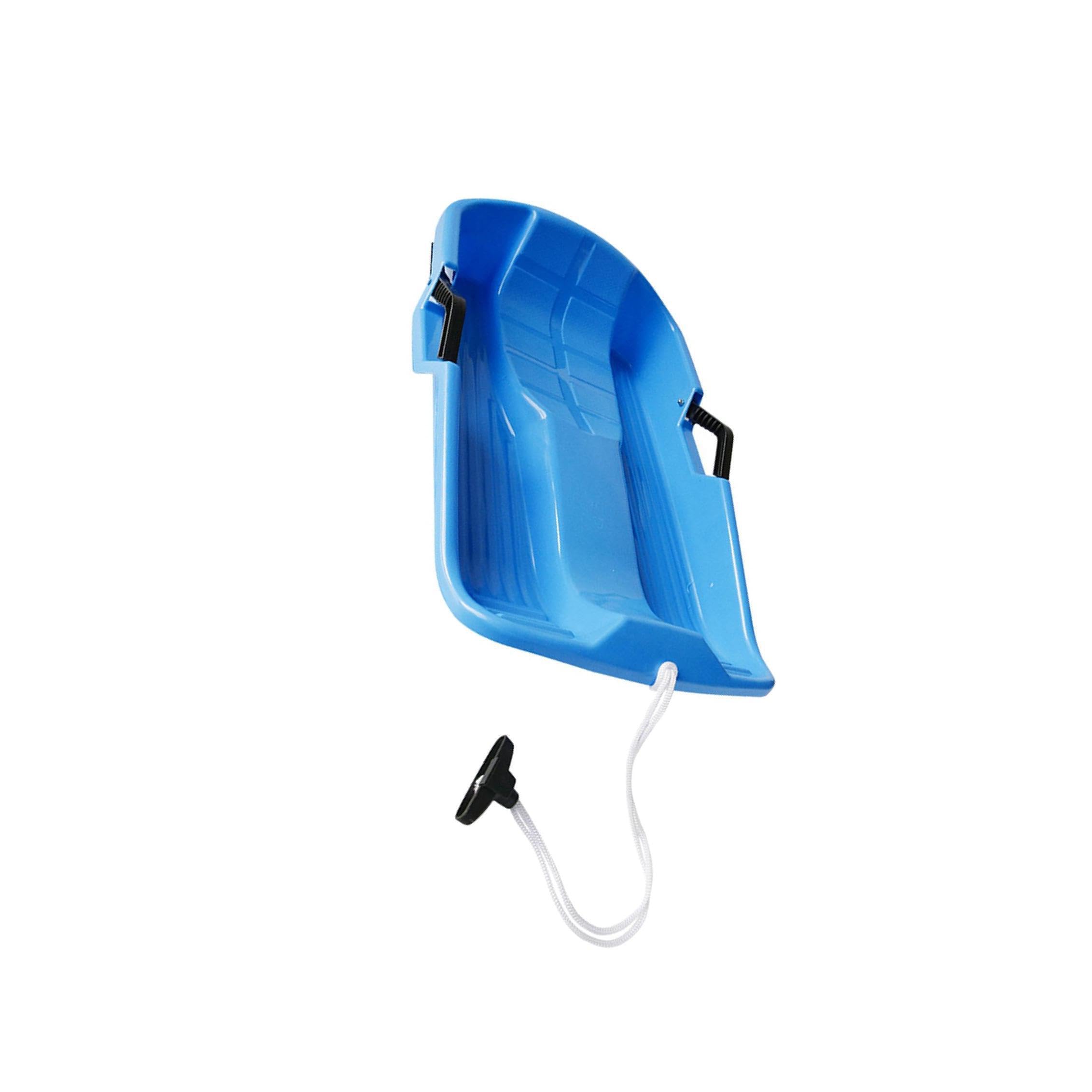 Snowboard Schlittenrutsche Premium Grasrutsche mit Zugseil und zweiseitigen Griffen Material: Das Snowboard ist aus hochdichtem und hochwertigem Polyethylen gefertigt.