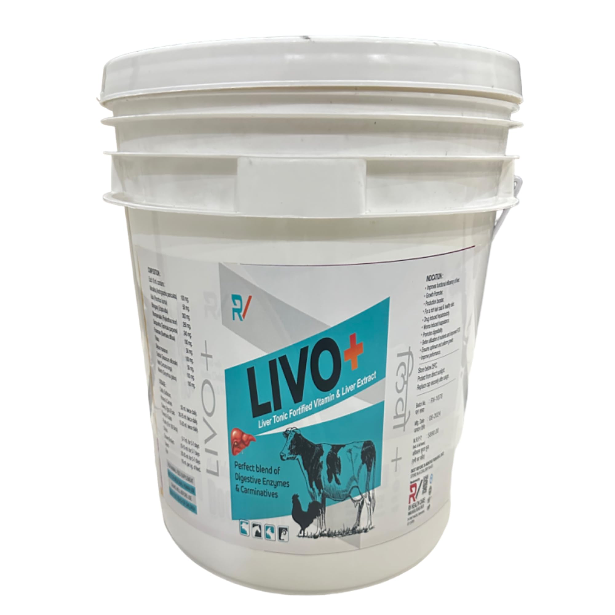 Veqtis Helthcare||Calcium for Cow||MILKCAN||Calcium for Dairy Farm Animals||Cow,Donkey,Sheep,Goat,Buffalo||DOODHWELL (10 LTR)