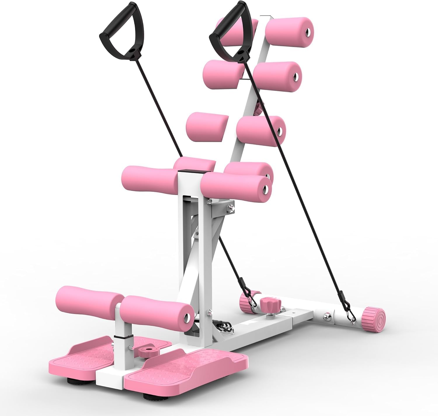 Macchina per Squat Profondi Regolabile per Donne - Allenatore per Glutei con 3 Bande Elastiche per Esercizi per Addominali E Gambe - Attrezzatura per Allenamento A Casa