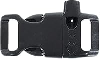 Vista 1 de Paracord Planet Hebillas y hebillas de silbato de supervivencia de emergencia de liberación lateral de plástico – Elige entre 1/2", 5/8" o 3/4