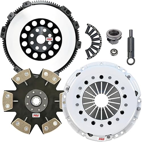 ClutchMax PRO Performance Stage 5 Kit de embrague y volante Chromoly compatible con BMW 323i 323i 323Ci 325i 325Ci 325Xi 328i 328Ci 330i 330Xi 525i