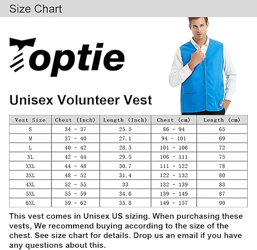 Miniatura 6 de TOPTIE Chaleco de trabajo voluntario adulto Evento Supermercado Delantal Chalecos