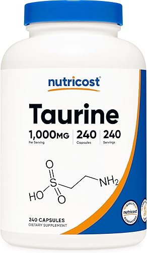 Miniatura 6 de Nutricost Taurina 1000 mg 400 cápsulas