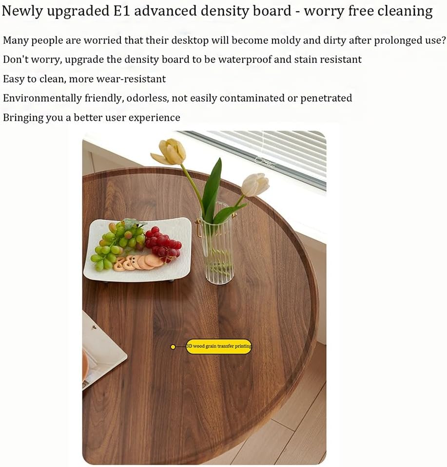 Solid Wood Coffee Table, for Reception Desk, Coffee Shop, Milk Tea Shop Dining Table(A,23.6in)