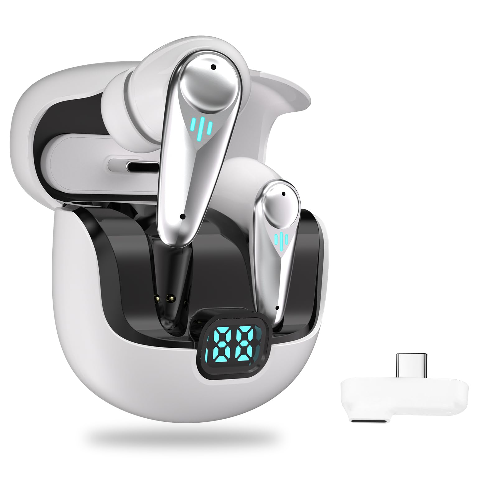 KASOTT 2.4GHz Wireless Gaming Earbuds