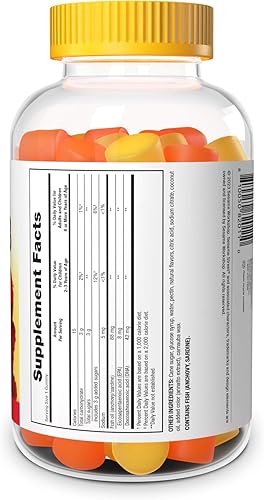 Vista 9 de Sesame Street Omega 3 gomitas para niños, 50 mg de omega-3 por gomita, suministro para 4 meses, sin regusto a pescado, suplemento sin mariscos