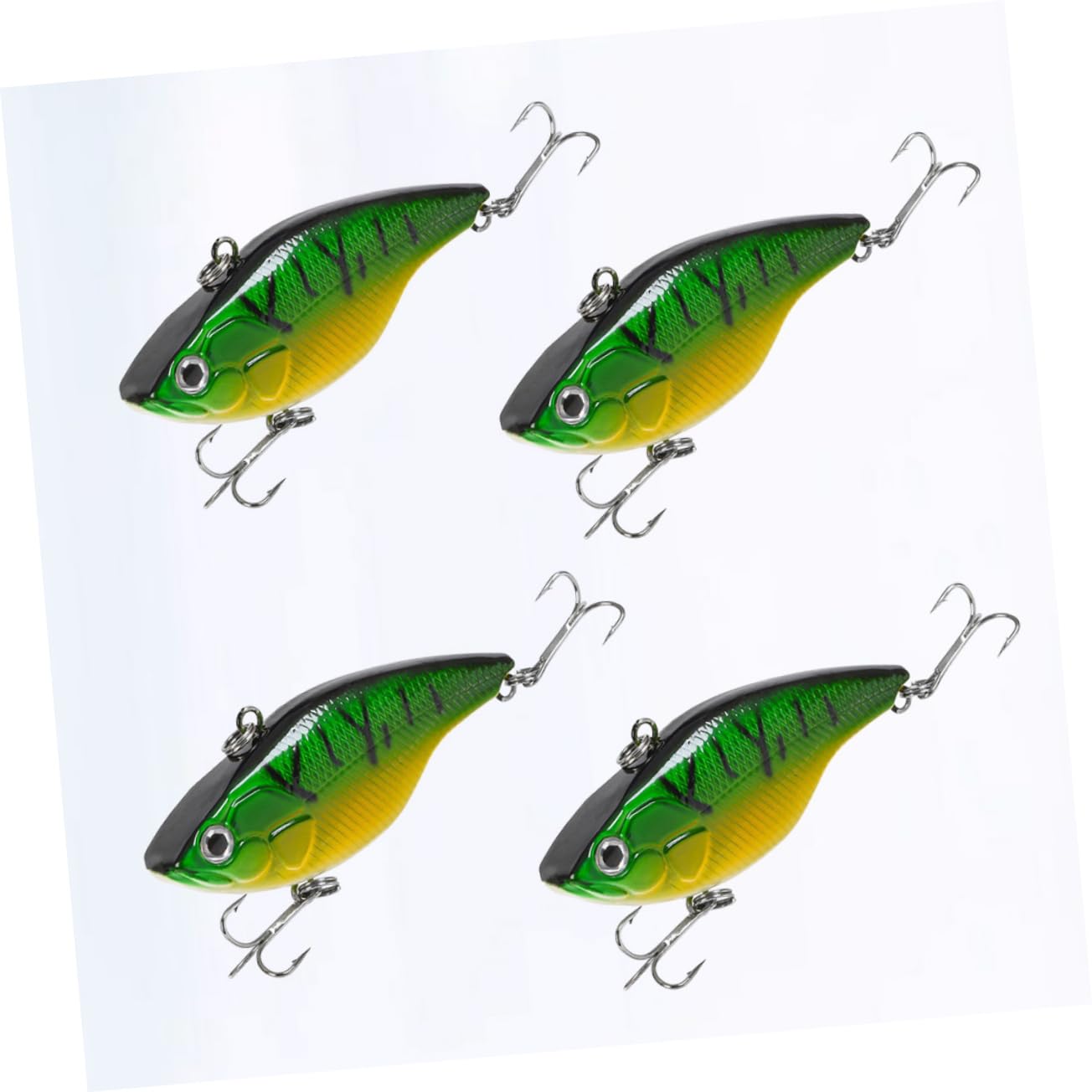 Toyvian Appât Vibré Leurres De Pêche Artificiels Leurres De Pêche Flottants Mini Appâts De Pêche Vert
