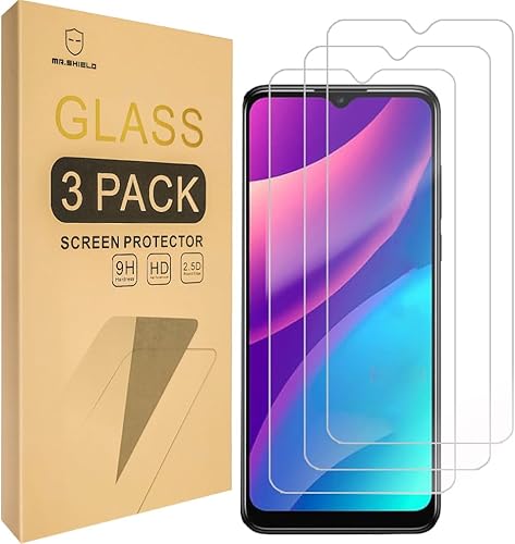 Miniatura 1 de Mr.Shield [Paquete de 3] Diseñado para TCL 30 SE [vidrio templado] [Vidrio japonés con dureza 9H] Protector de pantalla con reemplazo de por vida