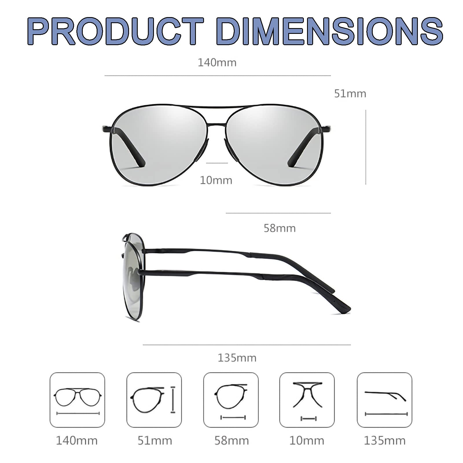 Progressive multifokale Lesebrille, photochrome Sonnenbrille, Federscharnier, leichte Übergangsbrille, intelligente Lesebrille gegen Verfärbungen, Schwarz, +2,00 (Gold 1,5)