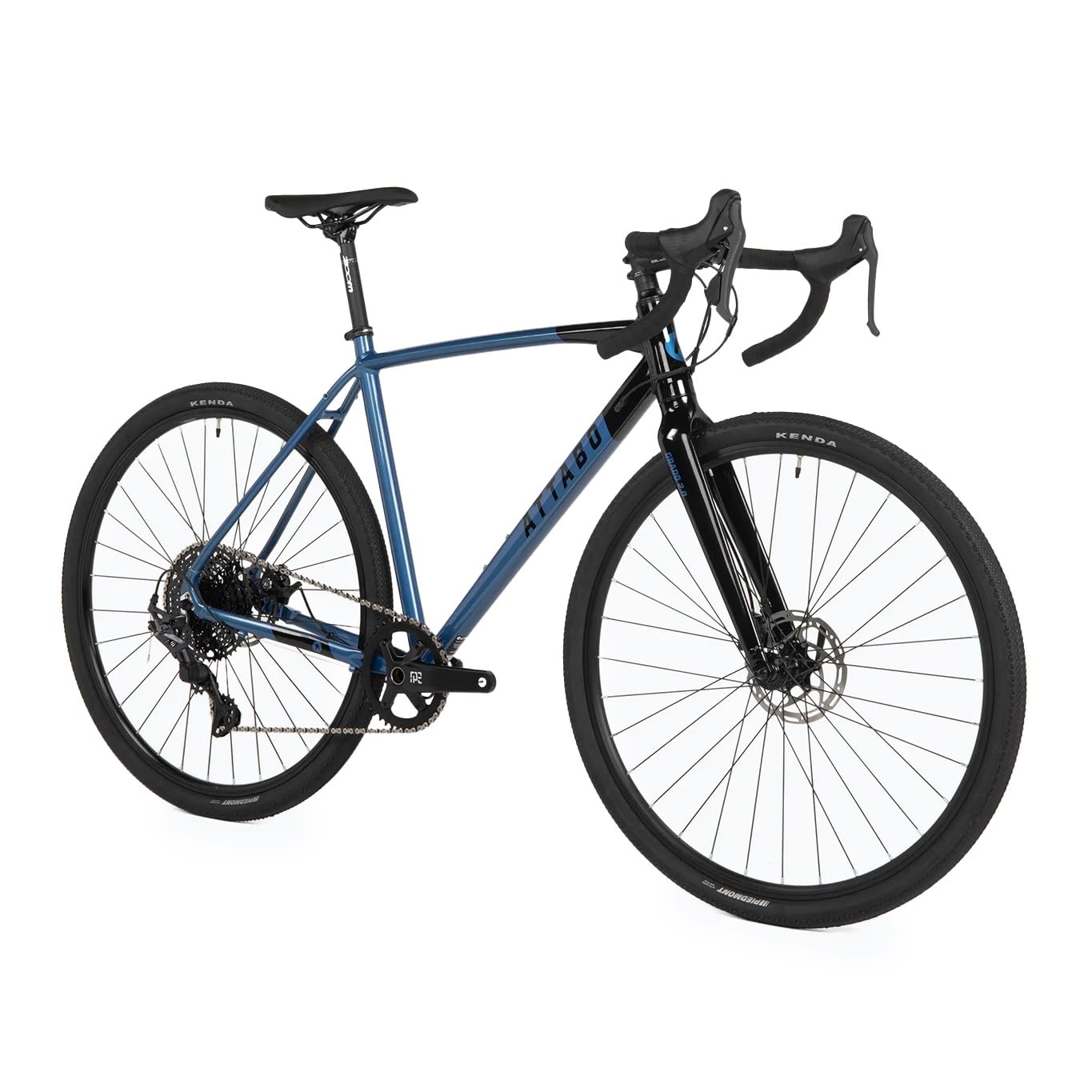 ATTABO Gravel Bike GRADO 2.0 avec Cadre en Aluminium 52-56 cm Guidon Ergonomique Frein à Disque mécanique TEKTRO vélo avec Roues de 28" avec Accessoires Selle réglable 10 Vitesses