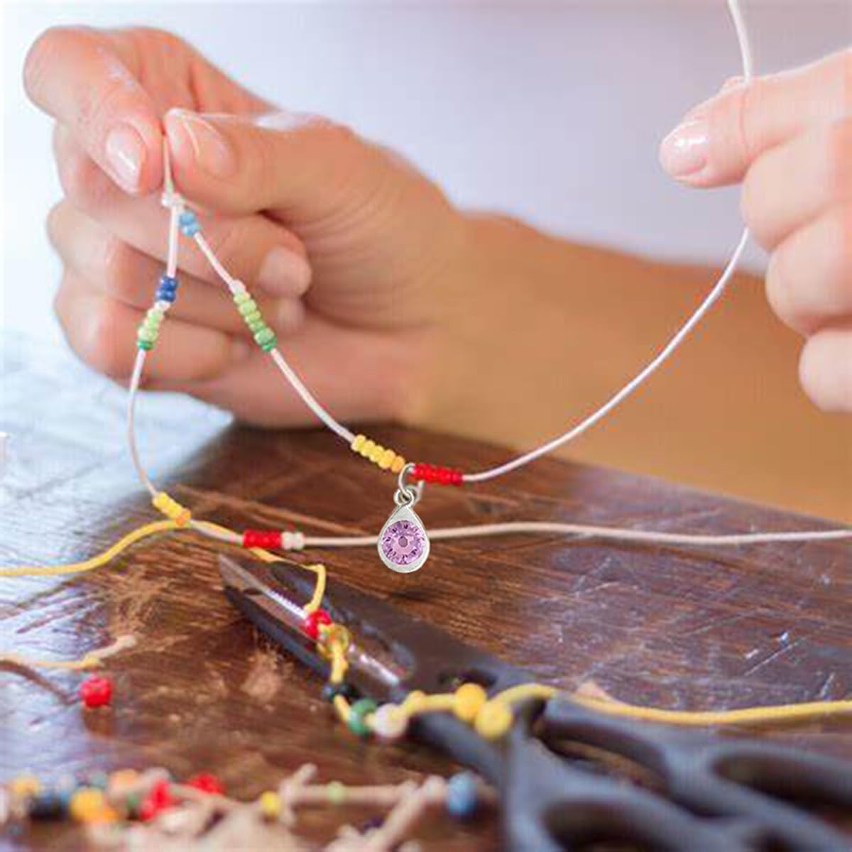 BetterJonny 260pcs Charms for Jewelry Making, 60pcs Gold Crystal Birthstone Charms Beads with 100 Lobster Clasps and 100 Jump Ring for Necklace Bracelet Earring - Image 3