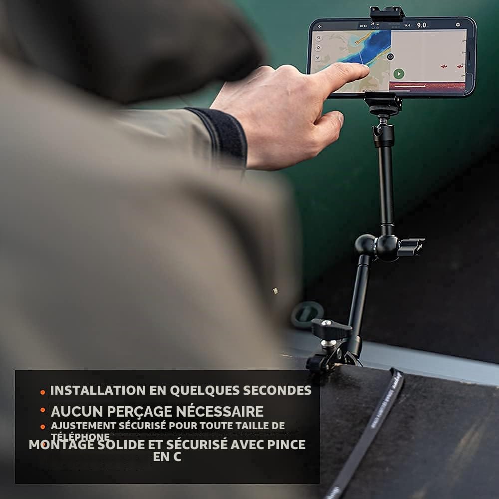 Deeper Support pour Smartphone, Support de téléphone pour Bateau et Kayak