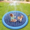 Dog Sprinkler Pad, Zomer Outdoor Tuin Splash Pad Waterspuitkussen voor Huisdier Hond Baby Anti-Slip Sprinklerpool Hondenzwembad (100cm)