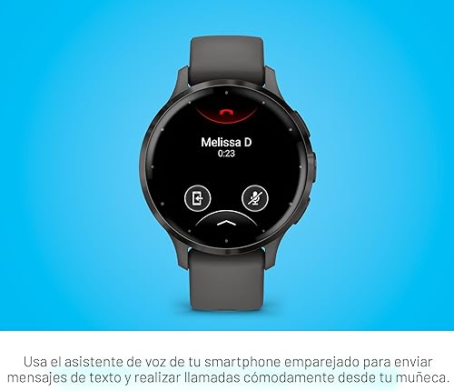 Miniatura 6 de Garmin Venu 3S - Reloj inteligente con bisel de acero inoxidable con pantalla táctil AMOLED de 1.2 pulgadas, con caja gris guijarro de 1.614 in y